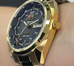 Orient 3 EStrelas Automático Classico NH3GG006 Preto - imagem 3