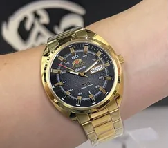 Orient 3 EStrelas Automático Classico NH3GG006 Preto - imagem 6