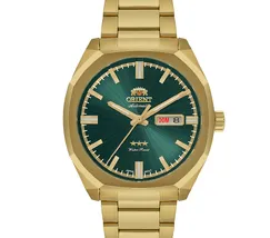 Orient 3 EStrelas Automático Classico NH3GG008 Verde - imagem 2