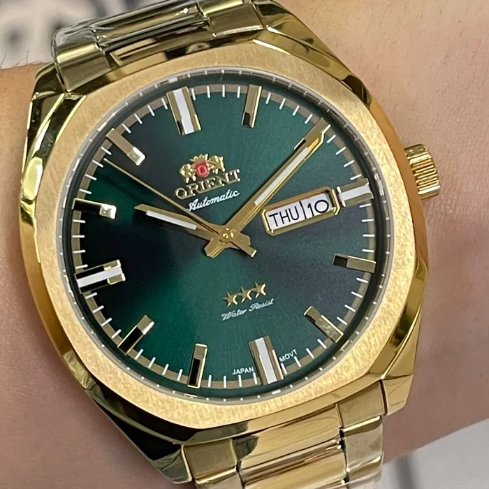 Orient 3 EStrelas Automático Classico NH3GG008 Verde