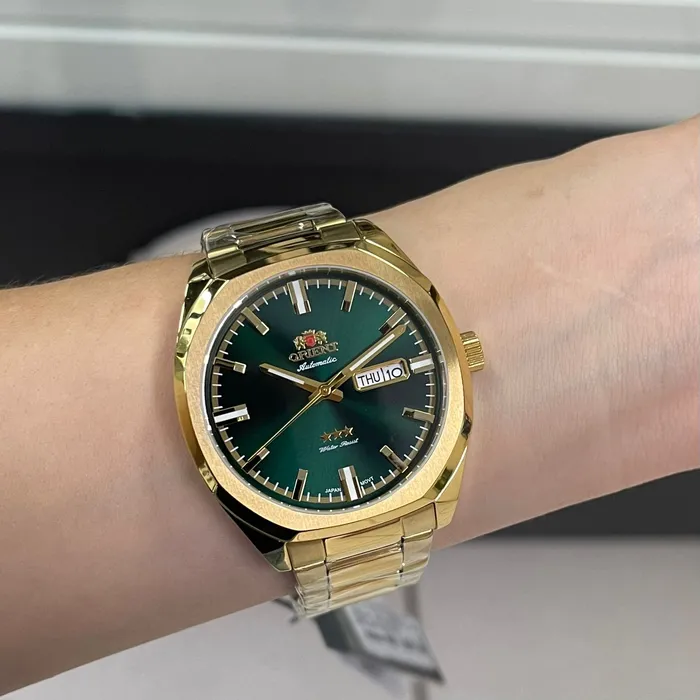 Orient 3 EStrelas Automático Classico NH3GG008 Verde