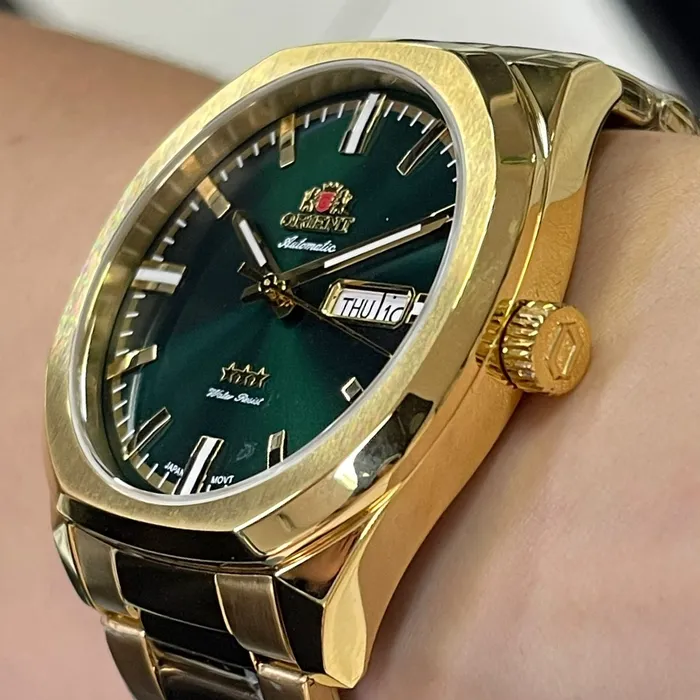Orient 3 EStrelas Automático Classico NH3GG008 Verde