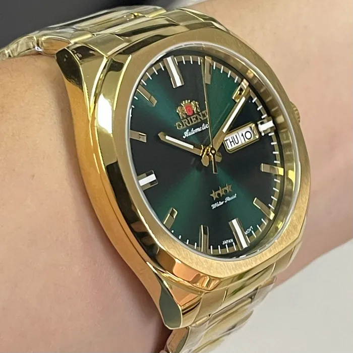 Orient 3 EStrelas Automático Classico NH3GG008 Verde