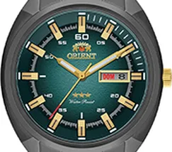 Orient 3 EStrelas Automático Black Classico NH3YY006 Verde - imagem 2