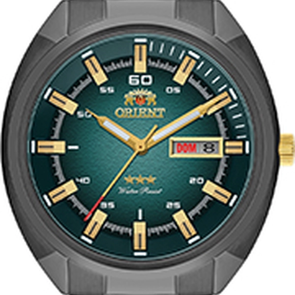 Orient 3 EStrelas Automático Black Classico NH3YY006 Verde