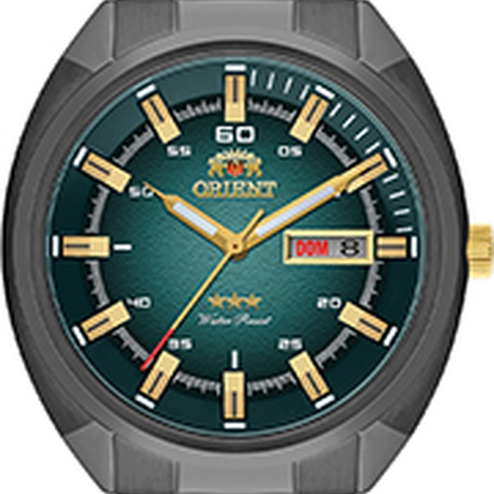 Orient 3 EStrelas Automático Black Classico NH3YY006 Verde