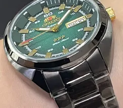 Orient 3 EStrelas Automático Black Classico NH3YY006 Verde - imagem 3