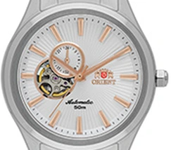 Orient Classico Automático Misto Open heart NH3MM001 Branco - imagem 2