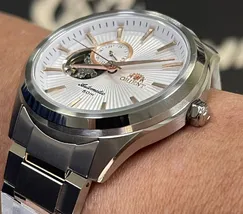 Relógio Orient Clássico Automático NH3MM001 Open Heart Misto | Taniguchi Relógios - imagem 4