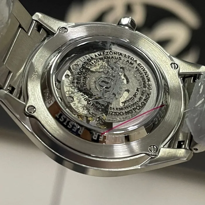 Orient Classico Automático Misto Open heart NH3MM001 Branco