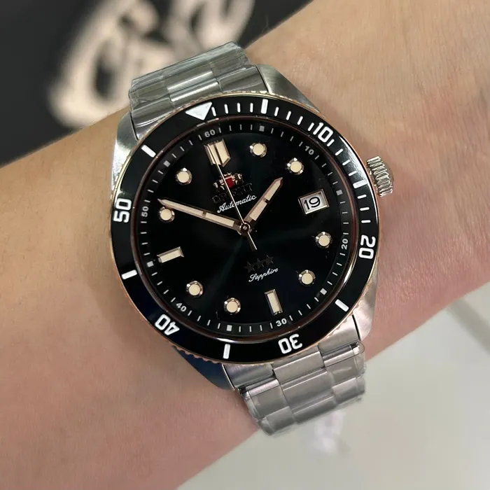 Orient 3 Estrelas Automático MIsto Sports Sea NH3MM016 Prata