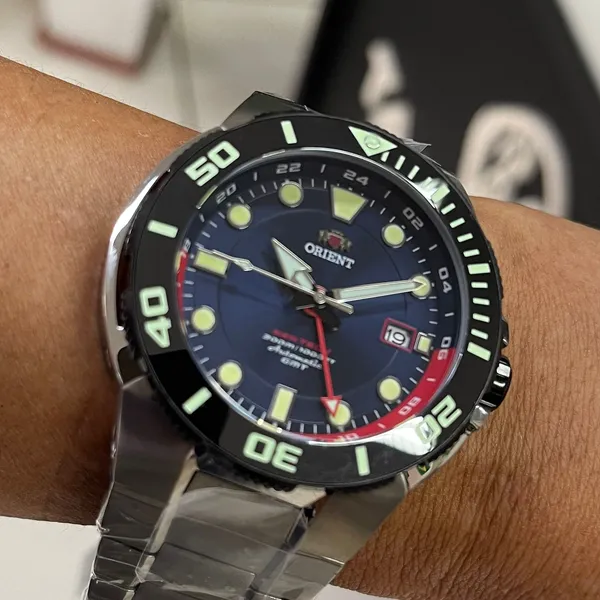 Orient Seatech Special Edition GMT Automático Diver NH3TT001 Azul