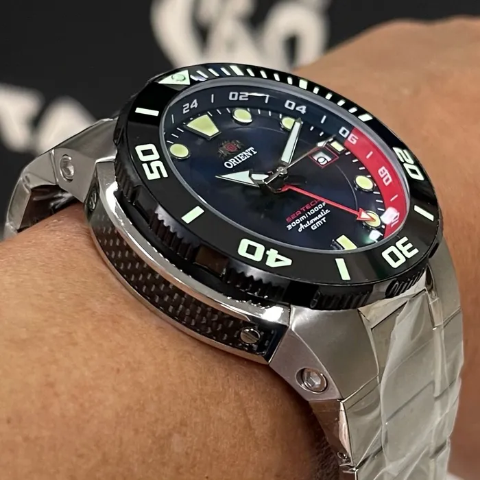 Orient Seatech Special Edition GMT Automático Diver NH3TT001 Azul