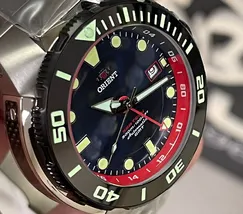 Orient Seatech Special Edition GMT Automático Diver NH3TT001 Azul - imagem 2