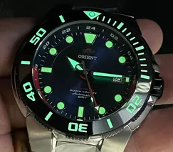 Orient Seatech Special Edition GMT Automático Diver NH3TT001 Azul - imagem 6