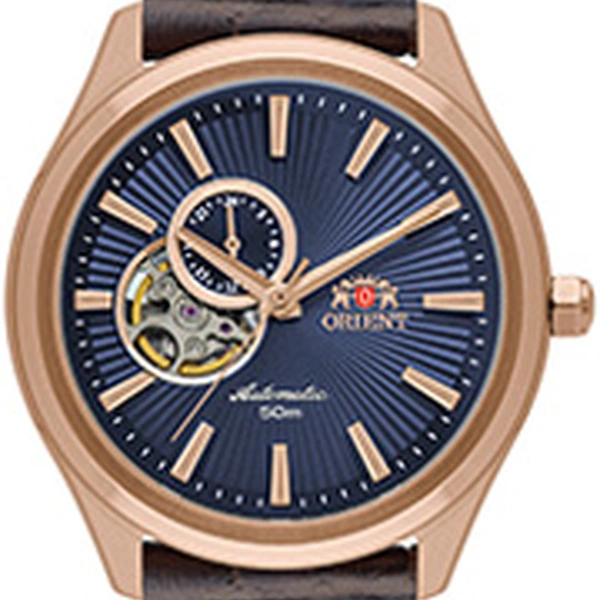 Orient Classico Automático Rose gold Open heart NH3RC001 Azul