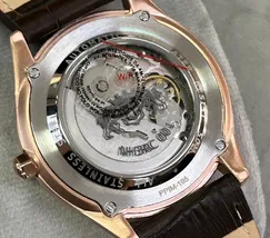 Orient Classico Automático Rose gold Open heart NH3RC001 Azul - imagem 7