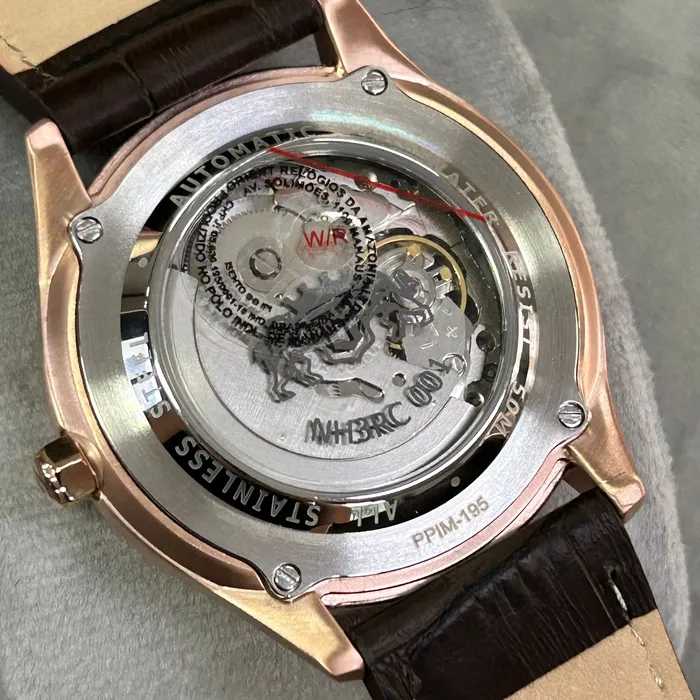 Orient Classico Automático Rose gold Open heart NH3RC001 Azul