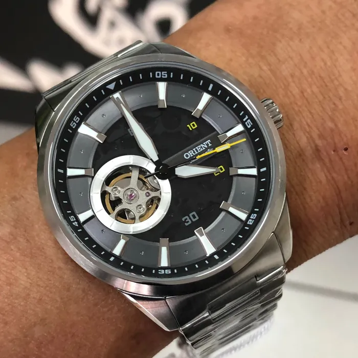 Orient Classico Automático Esqueleto NH7SS003 Grafite