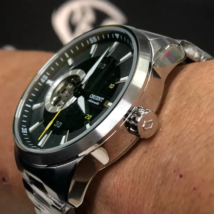 Orient Classico Automático Esqueleto NH7SS003 Grafite