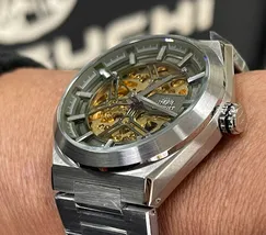 Orient Classico Automático Esqueleto NH7SS005 Verde - imagem 4
