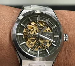 Orient Classico Automático Esqueleto NH7SS005 Verde - imagem 6