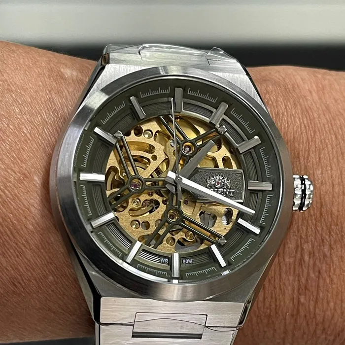 Orient Classico Automático Esqueleto NH7SS005 Verde