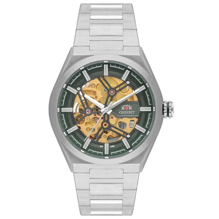 Orient Classico Automático Esqueleto NH7SS005 Verde