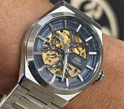 Orient Classico Automático Esqueleto NH7SS006 Azul - imagem 1