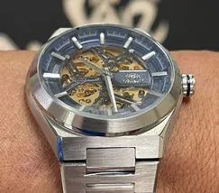 Orient Classico Automático Esqueleto NH7SS006 Azul - imagem 5