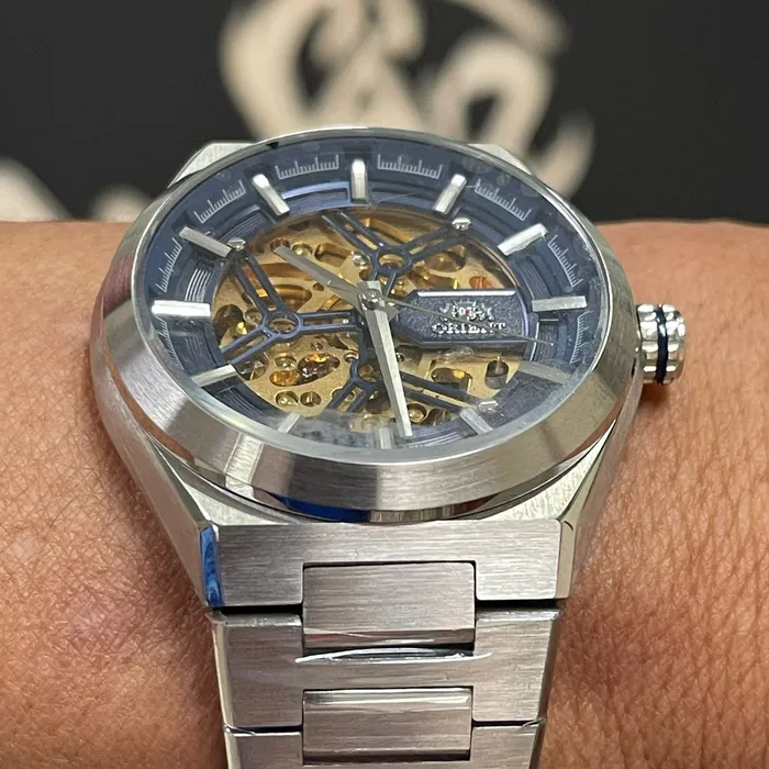 Orient Classico Automático Esqueleto NH7SS006 Azul