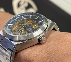 Orient Classico Automático Esqueleto NH7SS006 Azul - imagem 3