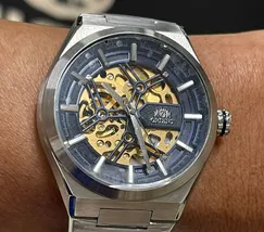 Orient Classico Automático Esqueleto NH7SS006 Azul - imagem 6