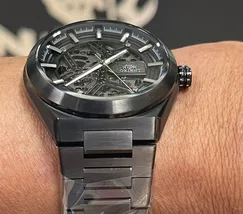 Orient Classico Automático Esqueleto IP Black NH7YY001 Preto - imagem 5