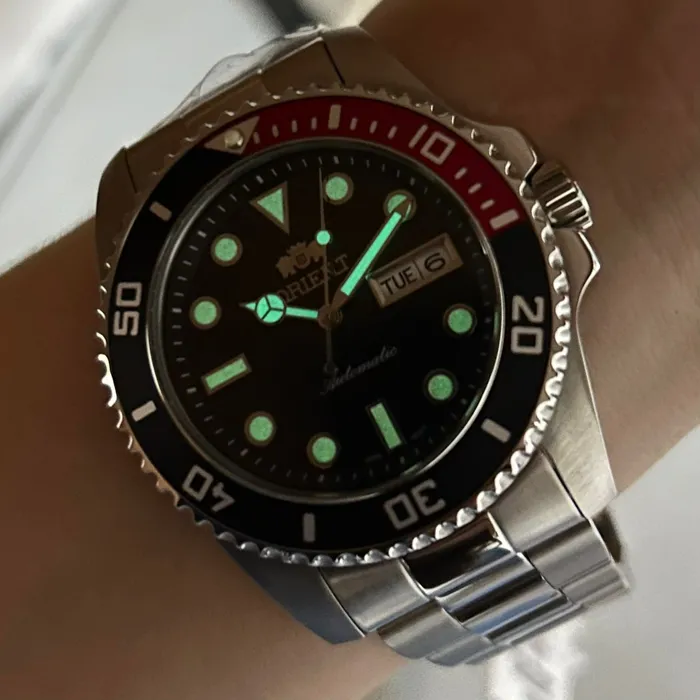 Orient 3 EStrelas Automático Sports (submariner) 469SS068NH Coke