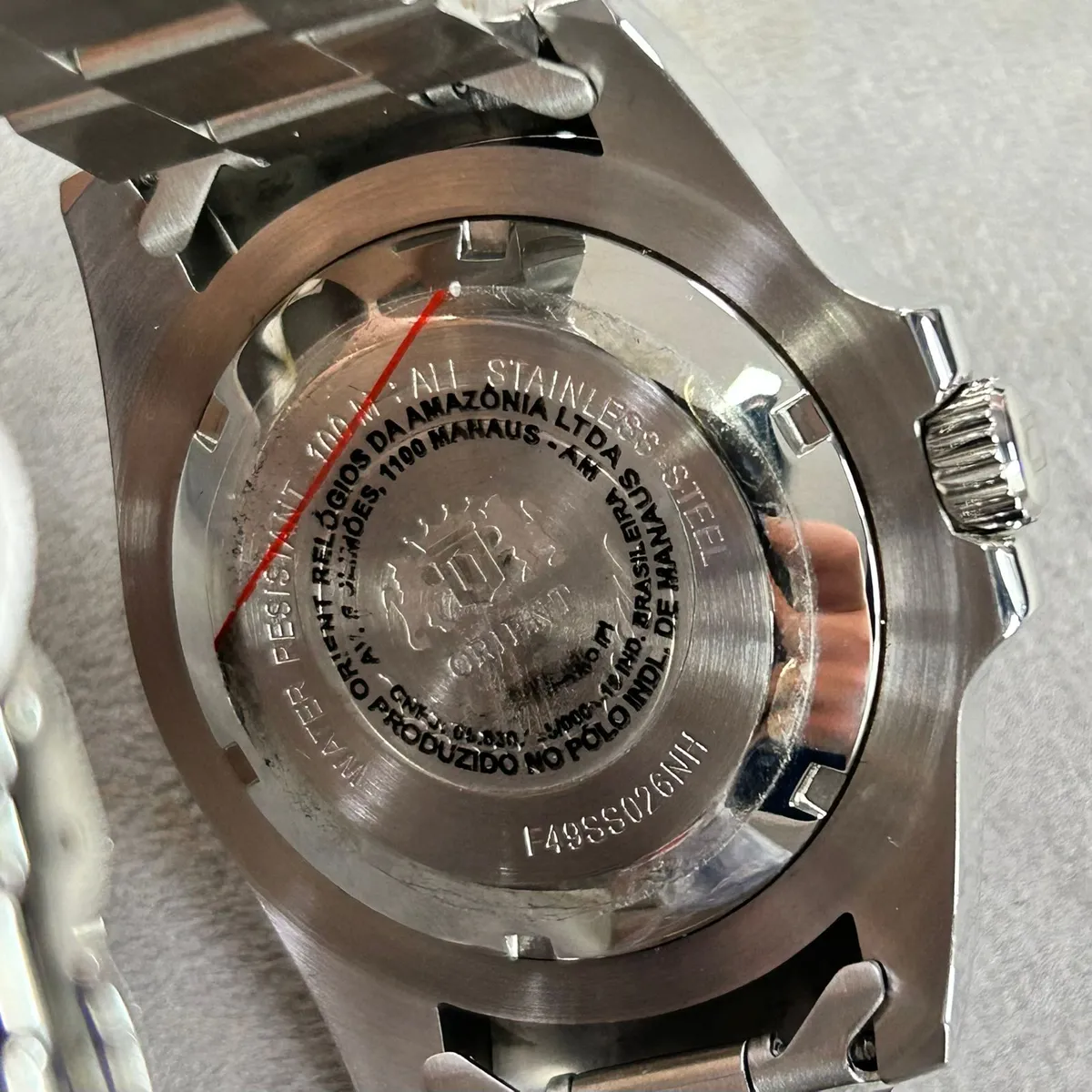 Relógio Orient Submariner Pepsi F49SS026NH Automático NH36