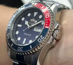 Orient 3 EStrelas Automático Sports (submariner) F49SS026NH Pepsi - imagem 3