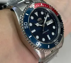Relógio Orient Submariner Pepsi F49SS026NH Automático NH36 | Taniguchi Relógios - imagem 4