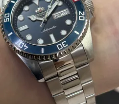 Orient 3 EStrelas Automático Sports (submariner) F49SS026NH Pepsi - imagem 5
