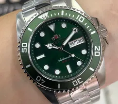 Orient 3 EStrelas Automático Sports (submariner) F49SS027NH Verde Guaraná - imagem 1