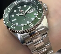 Orient 3 EStrelas Automático Sports (submariner) F49SS027NH Verde Guaraná - imagem 5