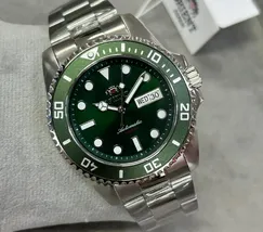 Orient 3 EStrelas Automático Sports (submariner) F49SS027NH Verde Guaraná - imagem 6