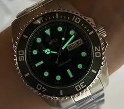 Orient 3 EStrelas Automático Sports (submariner) F49SS027NH Verde Guaraná - imagem 7