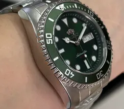 Orient 3 EStrelas Automático Sports (submariner) F49SS027NH Verde Guaraná - imagem 4