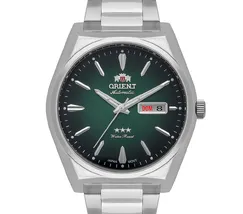 Orient 3 EStrelas Automático Classico F49SS013NH Verde - imagem 3