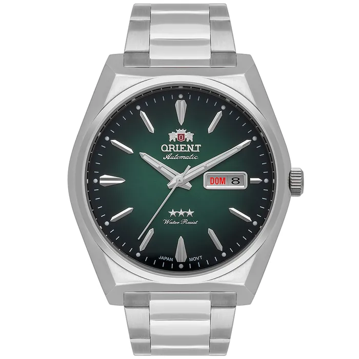 Orient 3 EStrelas Automático Classico F49SS013NH Verde