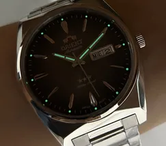 Orient 3 EStrelas Automático Classico F49SS013NH Azul - imagem 7