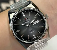 Orient 3 EStrelas Automático Classico F49SS013NH Preto - imagem 1