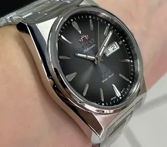 Orient 3 EStrelas Automático Classico F49SS013NH Preto - imagem 4
