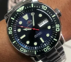 Orient Posseidon Automático Diver 300m F49ss014 Azul - imagem 1